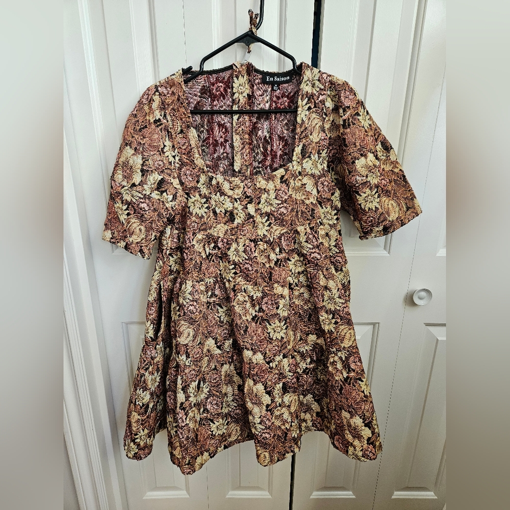 En Saison Tapestry Babydoll Dress
